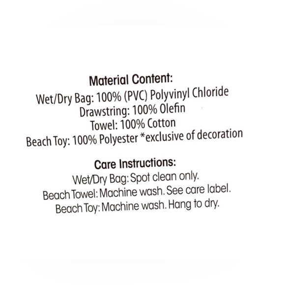 Your Zone 3-piece youth Dinosaur beach set - wet/dry backpack, towel & Toy - Picture 5 of 6